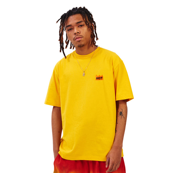 HOT LABEL TEE YELLOW