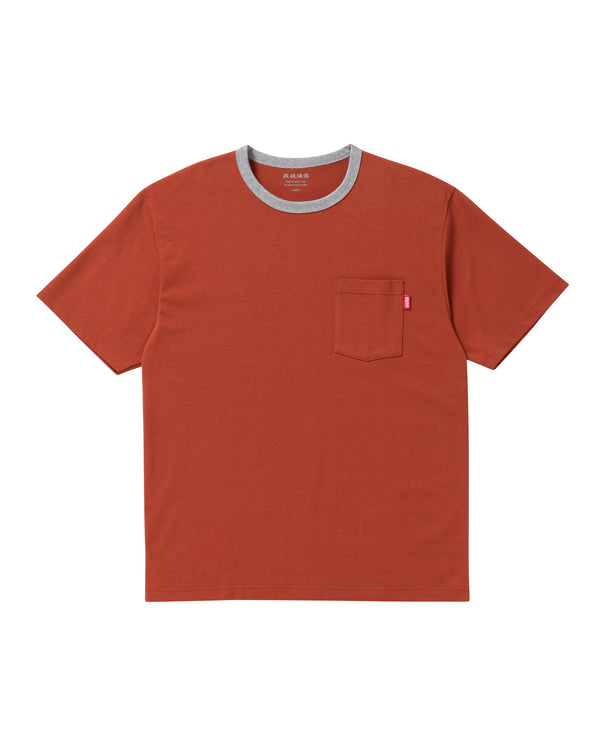 HANDLE WITH CARE POCKET TEE BRICK