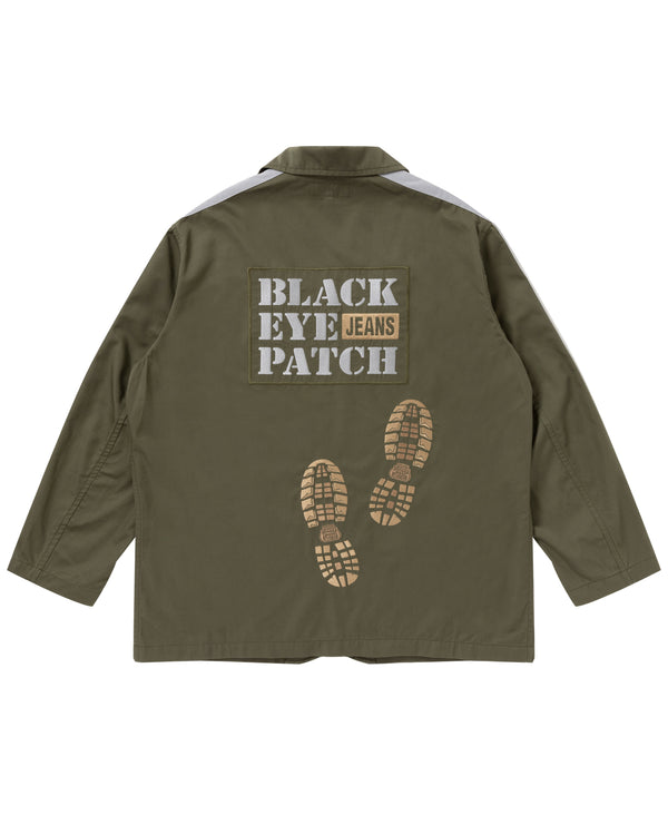 BEP Jeans Stomped Cotton Jacket, Olive