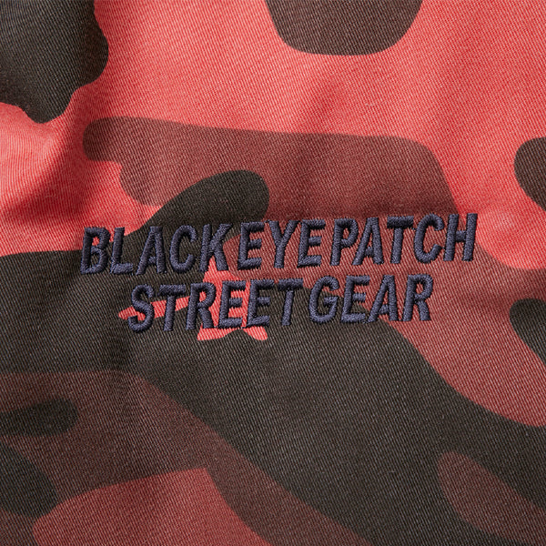 Damaged Bomber Jacket, Red Camo