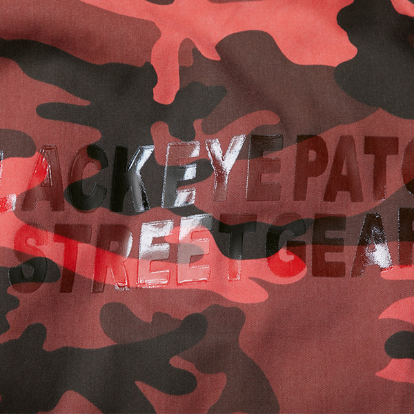 Damaged Bomber Jacket, Red Camo