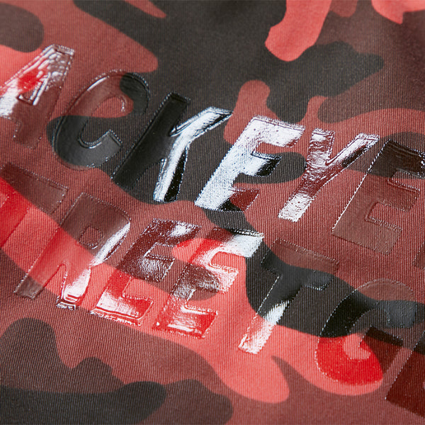 Damaged Bomber Jacket, Red Camo