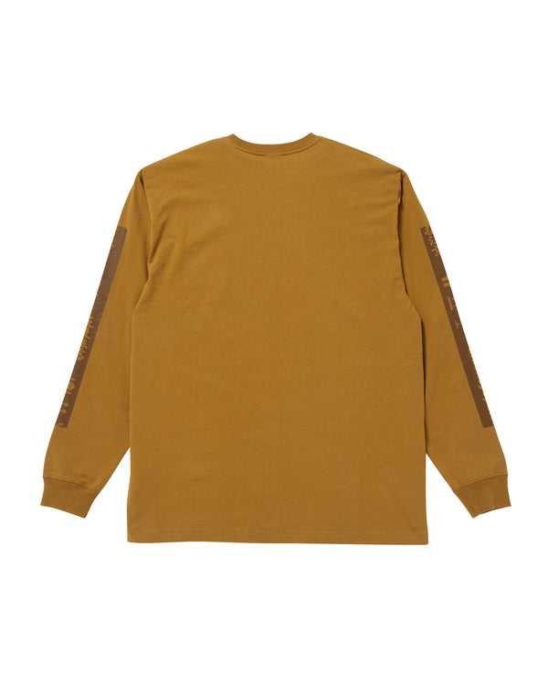 HANDLE WITH CARE L/S TEE BEIGE