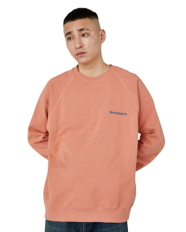 BLACKLETTER CREW SWEAT ORANGE