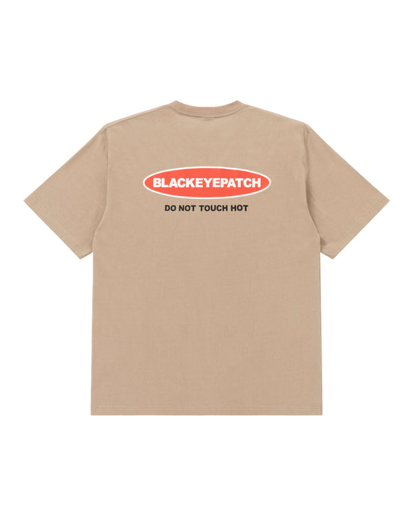 DANGER HOT LABEL TEE KHAKI