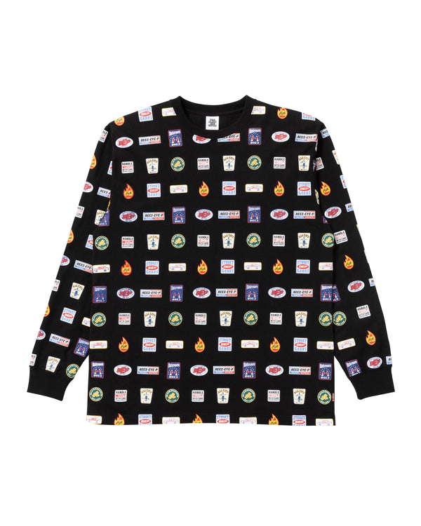 LOGOS L/S TEE BLACK