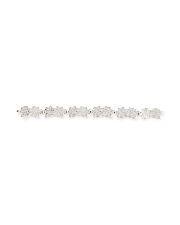DOUBLE OG LABEL BRACELET SILVER 6link