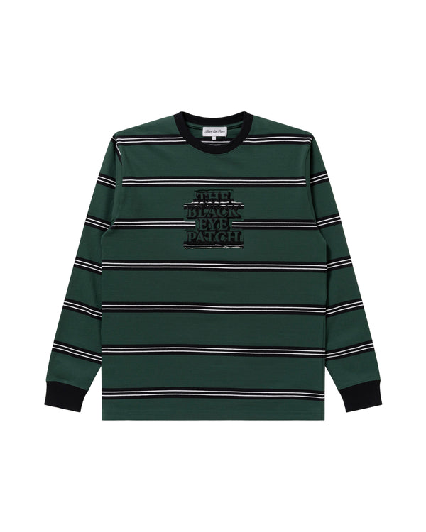 OG LOGO STRIPE LS TEE GREEN