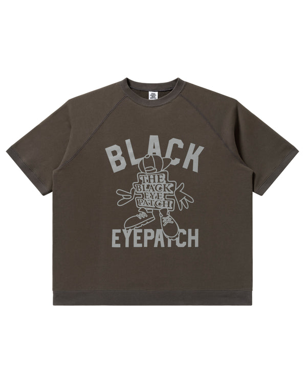 OG BOY RAGLAN SWEAT TEE CHARCOAL